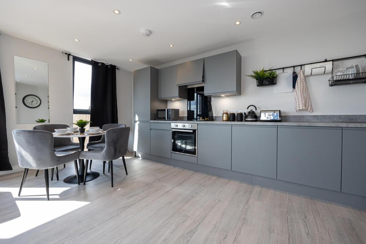 Contemporary 3 Bedrooms Apartment Manchester City ภายนอก รูปภาพ