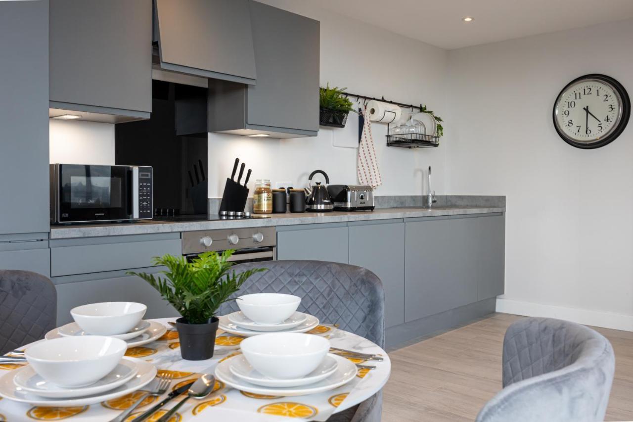 Contemporary 3 Bedrooms Apartment Manchester City ภายนอก รูปภาพ